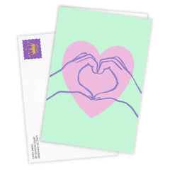 Heart Hands Custom Love Card