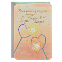 You Bring So Much Happiness to Our Family Wedding Card for Daughter-in-Law