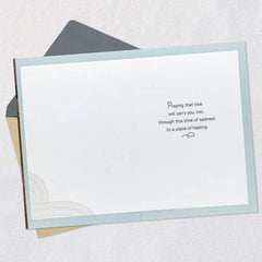 Praying That Love Will Carry You Sympathy Card