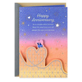 Starry Roller Coaster Anniversary Card for Couple