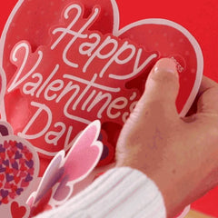 Hearts Musical 3D Pop-Up Valentine's Day Card With Light