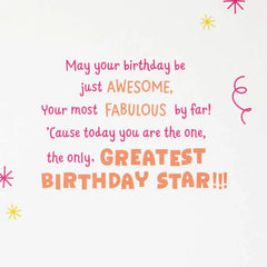 Hello, Cupcake 9th Birthday Card With Decal