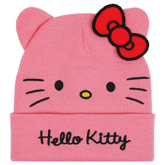 Concept One Hello Kitty Pink Beanie With Ears and Bow