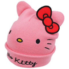 Concept One Hello Kitty Pink Beanie With Ears and Bow