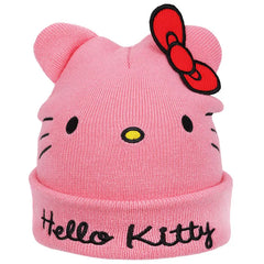 Concept One Hello Kitty Pink Beanie With Ears and Bow