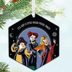 Disney Hocus Pocus Metal Personalized Ornament, Custom Text
