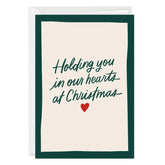 Holding You In Our Hearts Custom Christmas Card