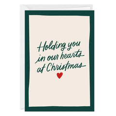 Holding You In Our Hearts Custom Christmas Card