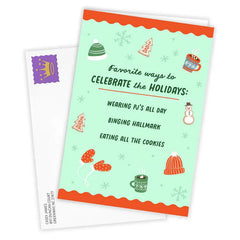 Favorite Ways to Celebrate Custom Holiday Card