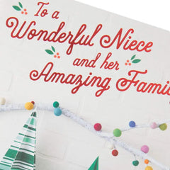 So Happy We're Family Christmas Card for Niece and Family