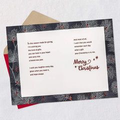 Your Friendship Is a Gift Christmas Card for Friend