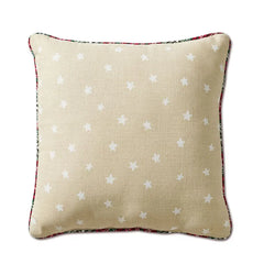 Polar Bear Embroidered Holiday Pillow, 18x18