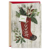 You're a Wonderful Person Christmas Card for Son