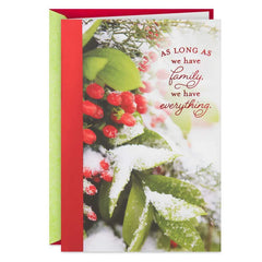 Family Is Everything Christmas Card for Both
