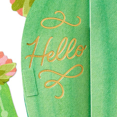 All Sun, All Fun Flowering Cactus Honeycomb 3D Pop-Up Card