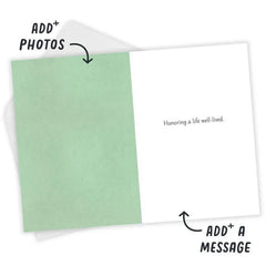 Honoring a Life Custom Sympathy Card