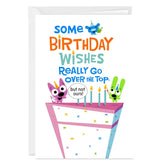 hoops&yoyoâ„¢ Over the Top Wishes Funny Custom Birthday Card