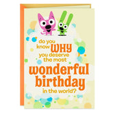 hoops&yoyo You're Wonderful to Infinity Birthday Card With Sound