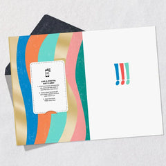 Hooray Gift Card Greeting Congratulations Card