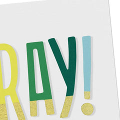 Hooray, You Did It Congratulations Card