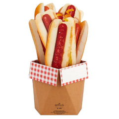 Hope Today Is a Real Wiener Hot Dog Bouquet Funny 3D Pop-Up Card