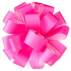 6" Neon Pink Gift Bow