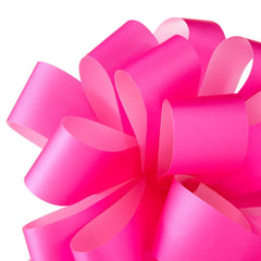 6" Neon Pink Gift Bow