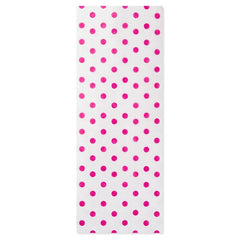 Hot Pink Polka Dots on White Tissue Paper, 6 sheets