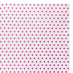 Hot Pink Polka Dots on White Tissue Paper, 6 sheets
