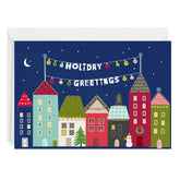 Holiday Village Custom Christmas Card