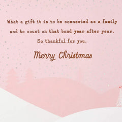 It's a Gift to Be Connected as a Family Christmas Card