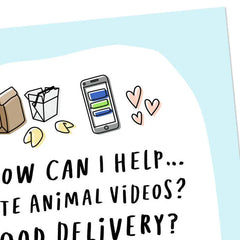 Cute Animal Videos Support Card