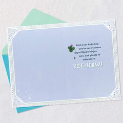 Howdy and Yee-Haw New Baby Boy Card