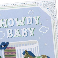 Howdy and Yee-Haw New Baby Boy Card