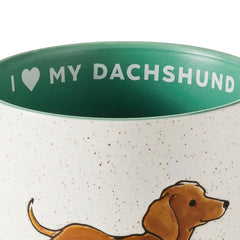 I Heart My Dachshund Mug, 16 oz.
