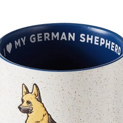 I Heart My German Shepherd Mug, 16 oz.