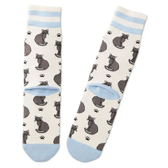 I Love My Black Cat Crew Socks