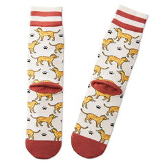 I Love My Orange Cat Crew Socks