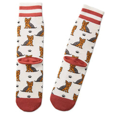 I Love My Yorkie Crew Socks
