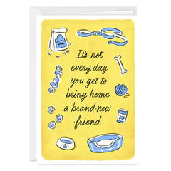 New Dog Custom Congratulations Card
