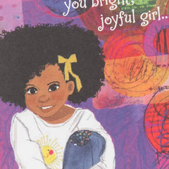 You Light Up the World Birthday Card for Girl