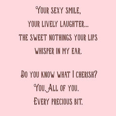 All the Ways I Love and Adore You Romantic Birthday Card