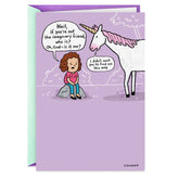 Glad You're Not Imaginary Funny Birthday Card for Friend