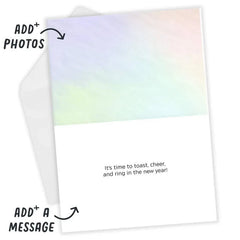 Toast and Cheer Custom New Year Card