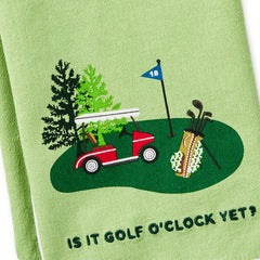 Golf O'Clock Tea Towel, 18x26