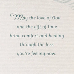 May the Love of God Bring Comfort Religious Sympathy Card