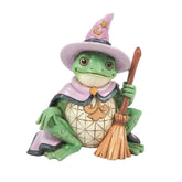Jim Shore Heartwood Creek Frog Witch Mini Figurine, 3.4"