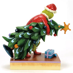 Jim Shore Grinch Stealing Christmas Tree, 7.4"