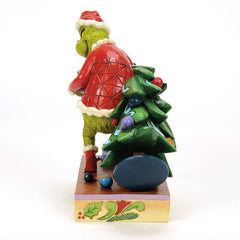 Jim Shore Grinch Stealing Christmas Tree, 7.4"