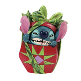 Jim Shore Disney Stitch Breaking Out of Present Figurine, 5"